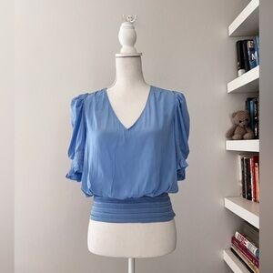 Ramy Brook blue blouse